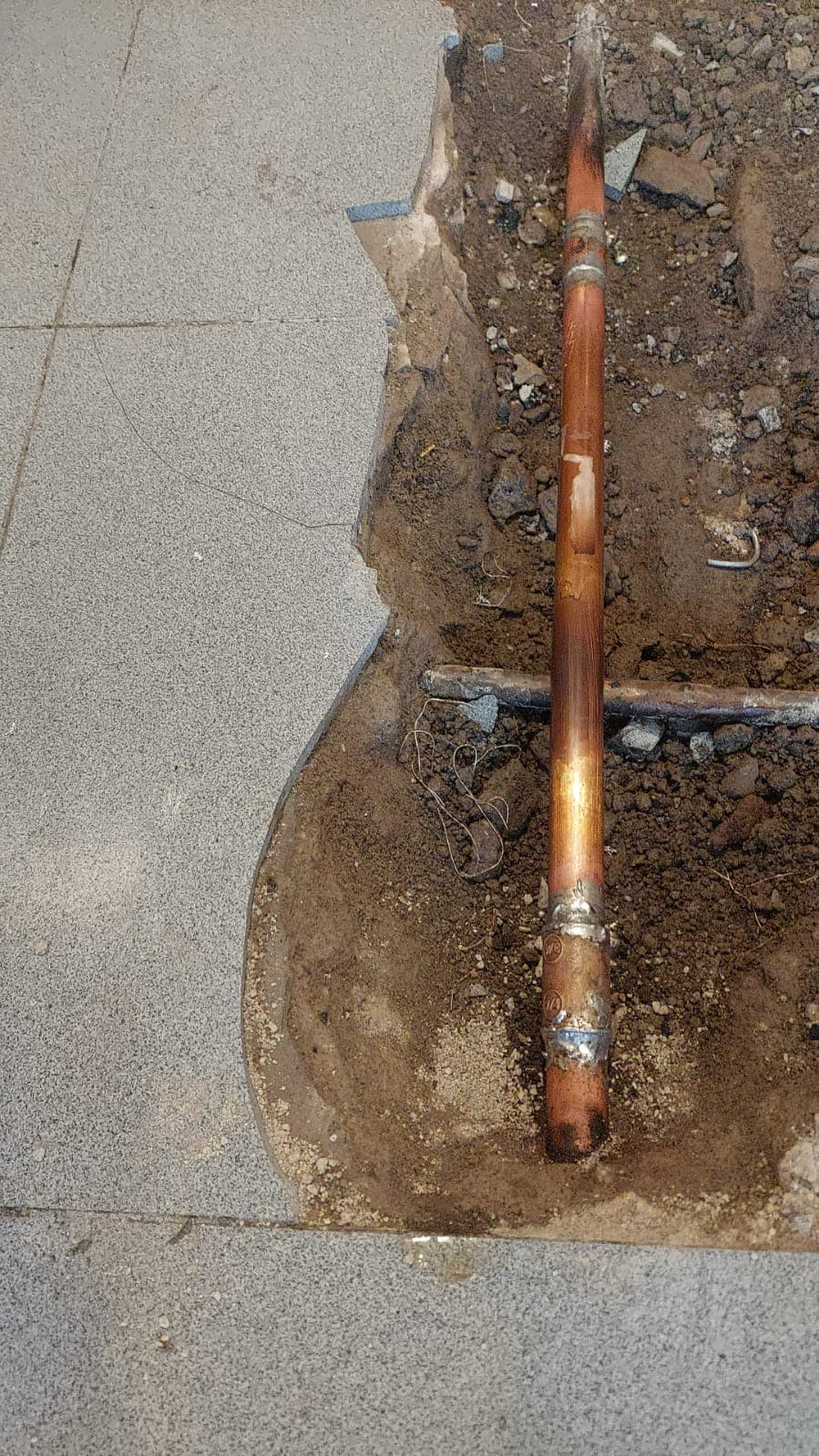 Reparación cañería de cobre